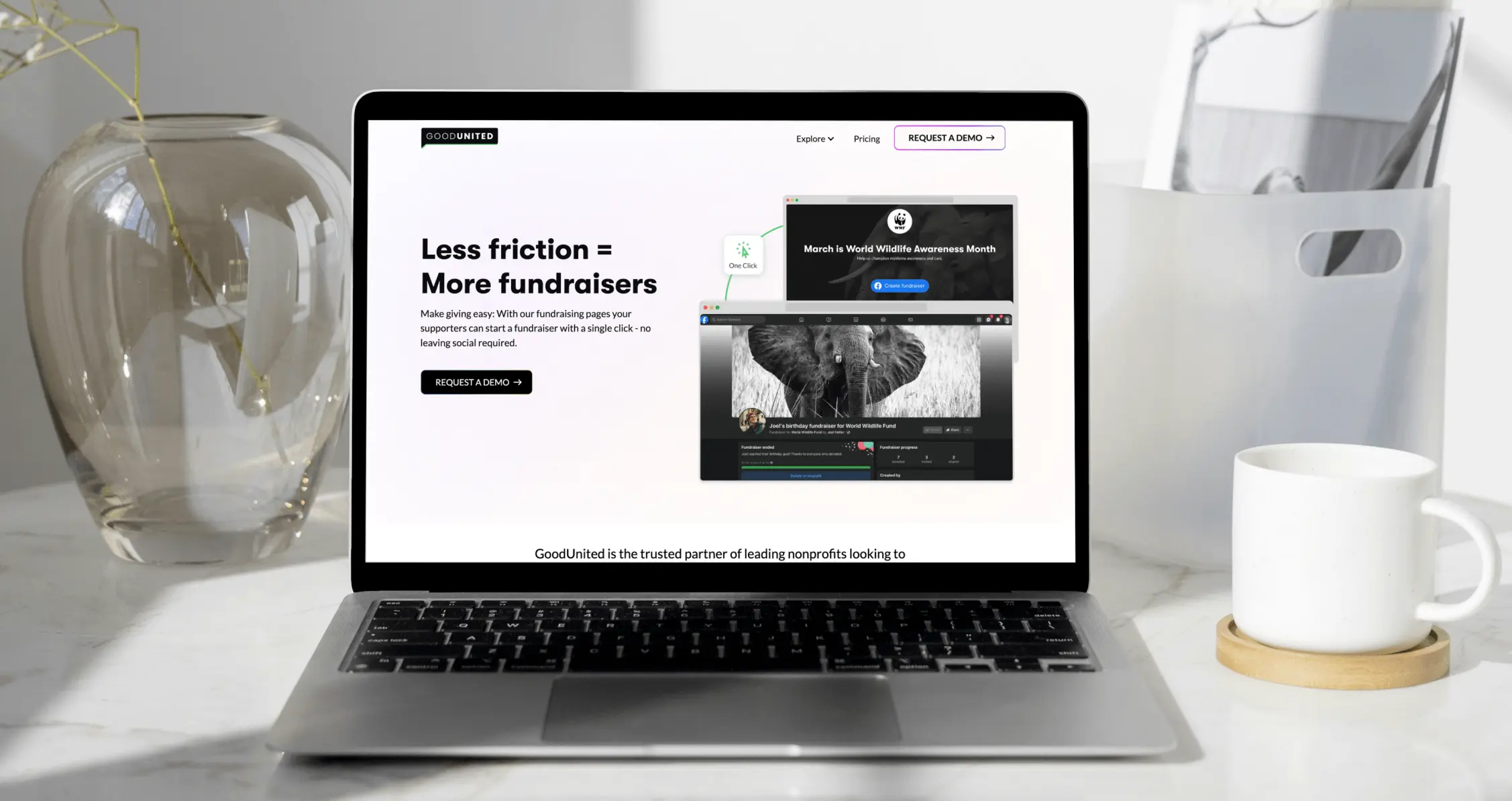 Azwedo agency designed and developed the old website of Goodunited