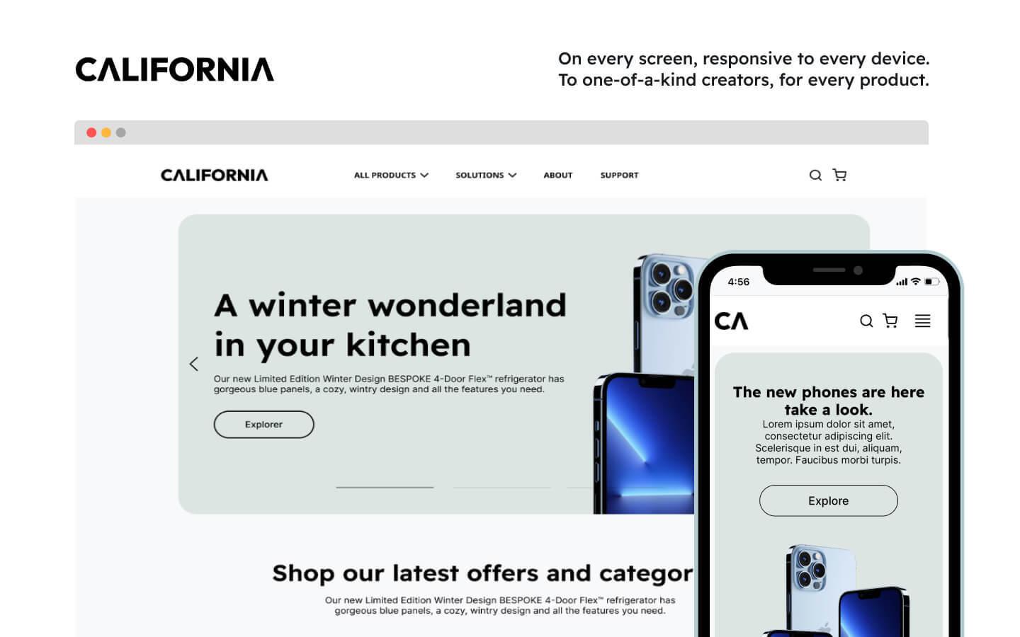 Webflow ecommerce template designed by Azwedo, responsive ecommerce webflow template for small to medium businesses